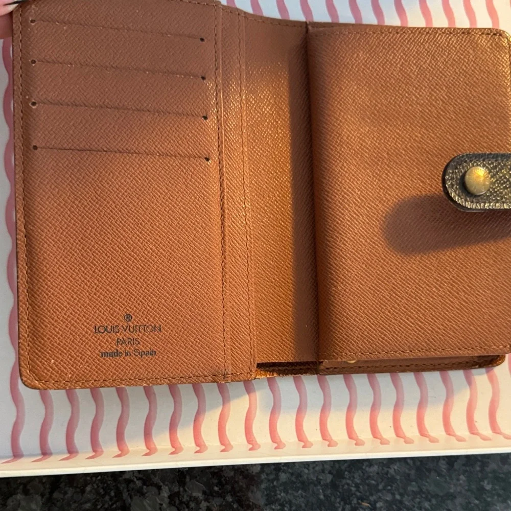 Louis Vuitton Monogram Canvas Snap Card Holder in Brown
